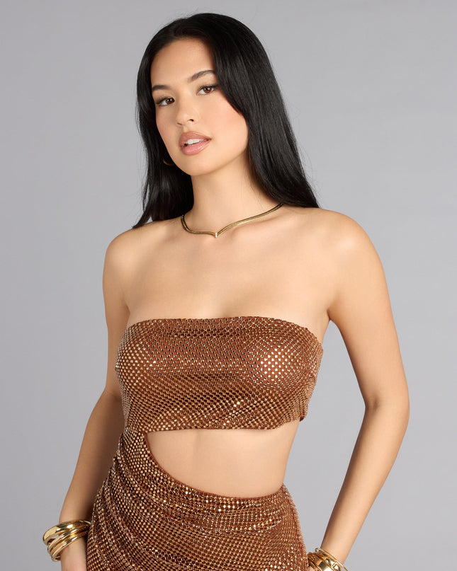 Jana Heat Stone Cutout Bodycon Dress