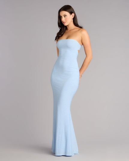 Alaina Glitter Knit Mermaid Dress