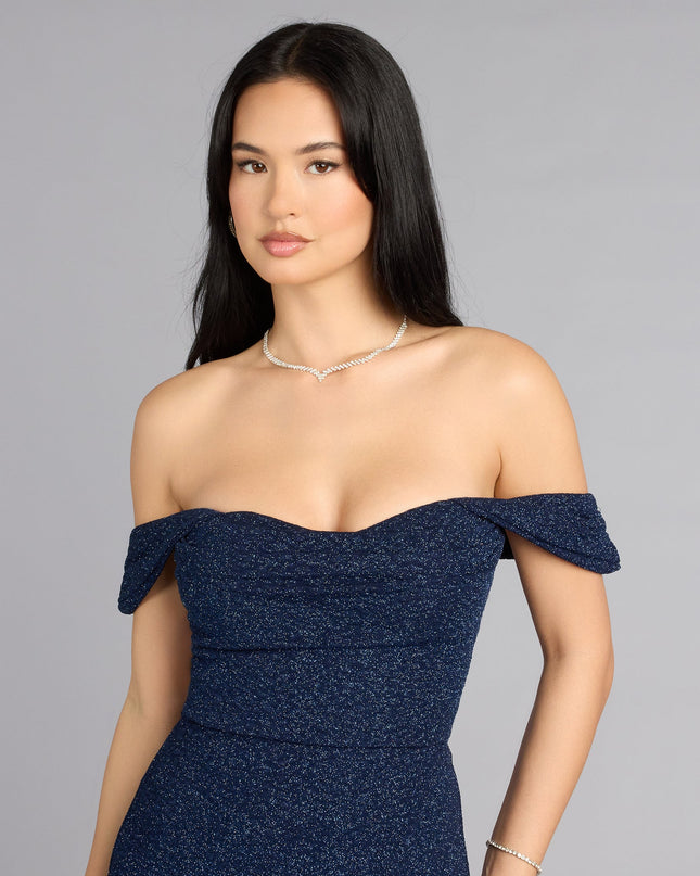 Hope Glitter A-Line Formal Dress