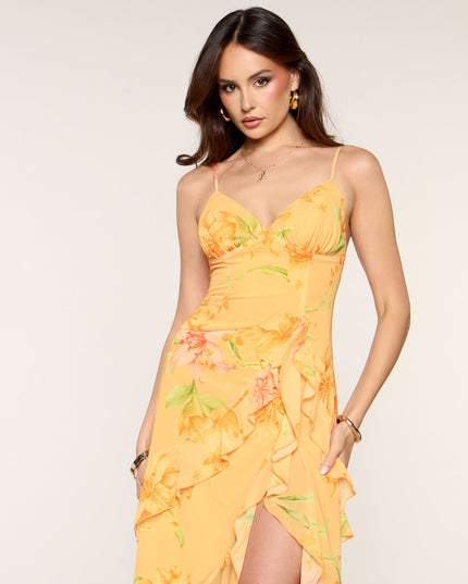 Priscilla Floral Chiffon Formal Dress