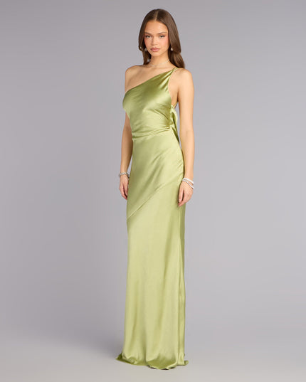 Brynlee Satin Open Back Formal Dress