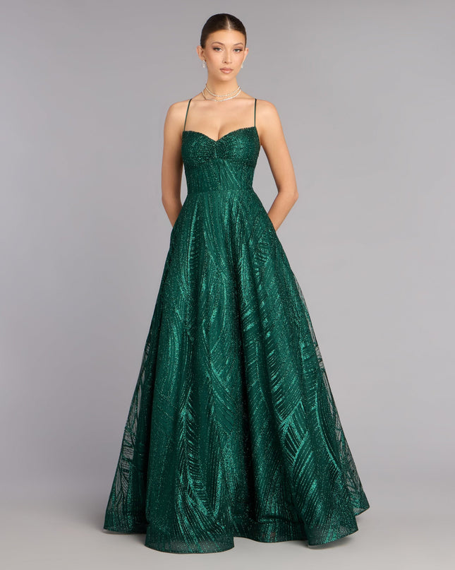 Cathy Glitter A-Line Formal Dress