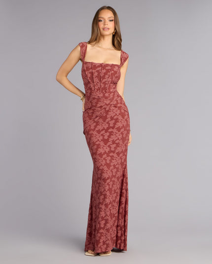 Meryl Jacquard Mermaid Formal Dress