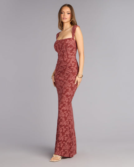 Meryl Jacquard Mermaid Formal Dress