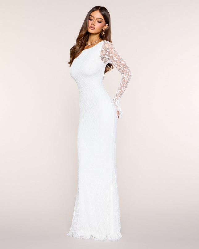 Esme Open Back Lace Mermaid Formal Dress