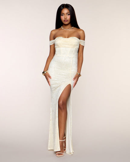 Candence Corset Mermaid Lace Formal Dress