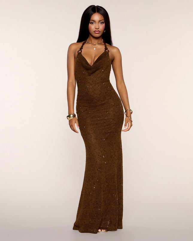 Dahlia Sequin Knit Mermaid Dress
