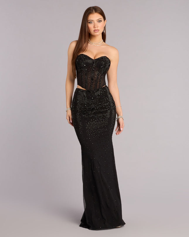 Joanna Rhinestone Two-Piece Formal Set