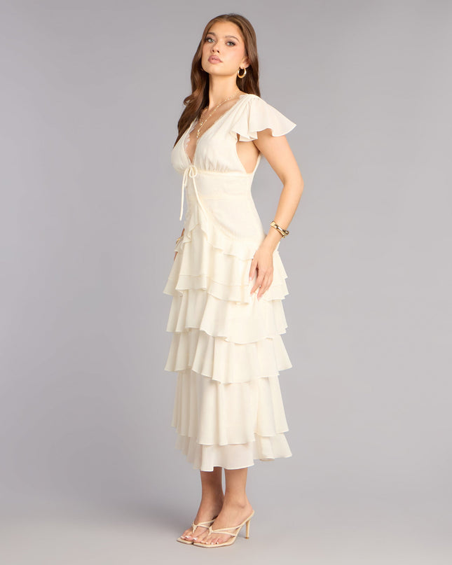 Softly Stolen Moments A-Line Midi Dress