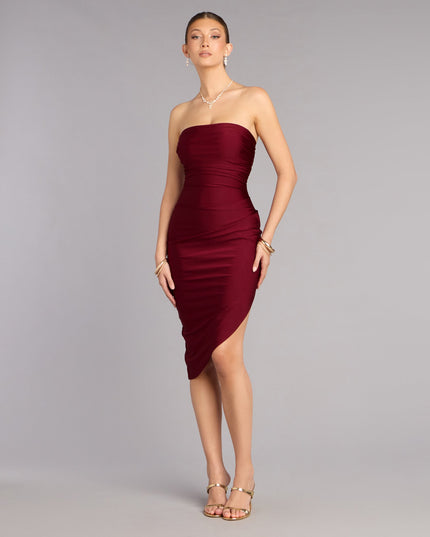 Effortless Poise Tube Midi Dress