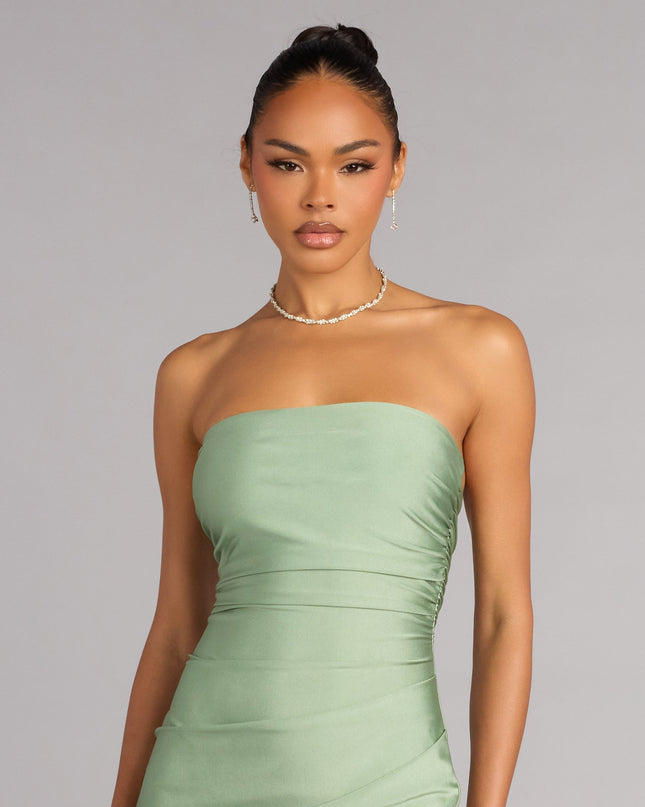 Effortless Poise Tube Midi Dress