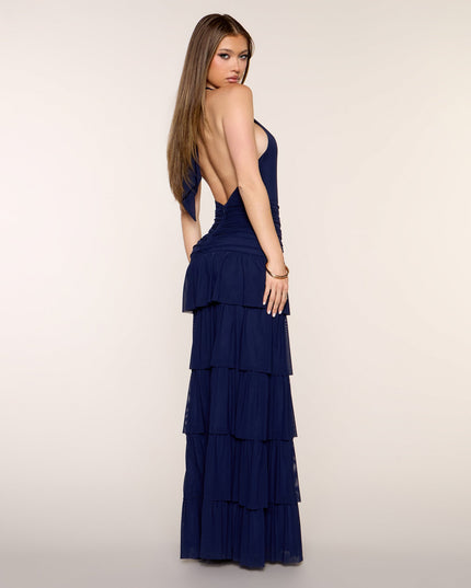 Airy Chic Open Back Maxi Dress