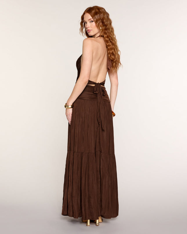 Chic Silhouette A-Line Maxi Dress