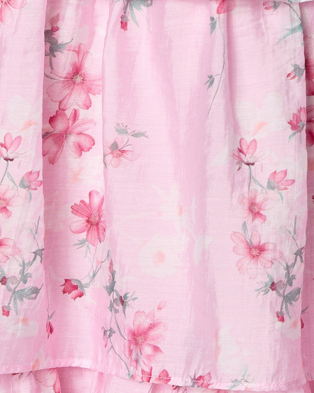 RSVP In Bloom Floral Ruffle Midi Dress