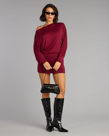 Behind The Scenes Long Sleeve Mini Dress
