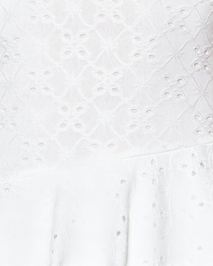 Pretty Plans Eyelet Mini Dress