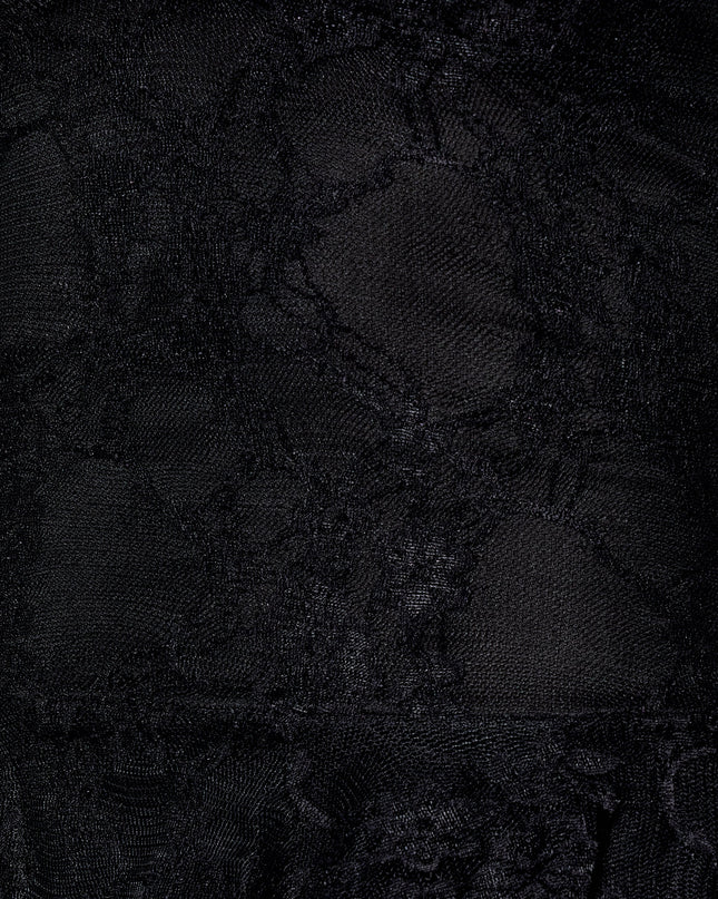 Midnight Mischief Lace Mini Dress