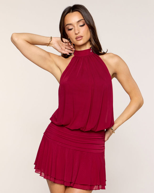 Keep It Cute Halter Mini Dress