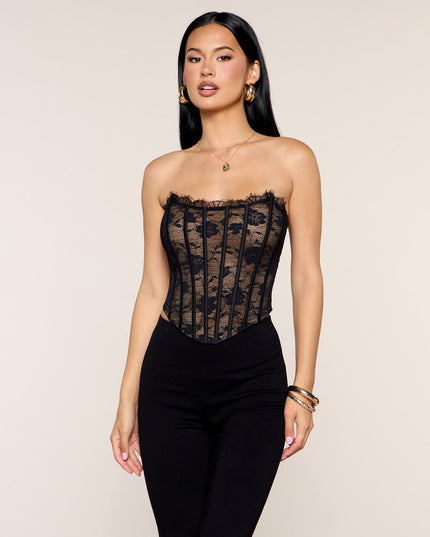 Pretty Sharp Lace Corset Top