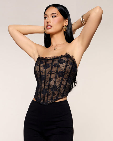 Pretty Sharp Lace Corset Top