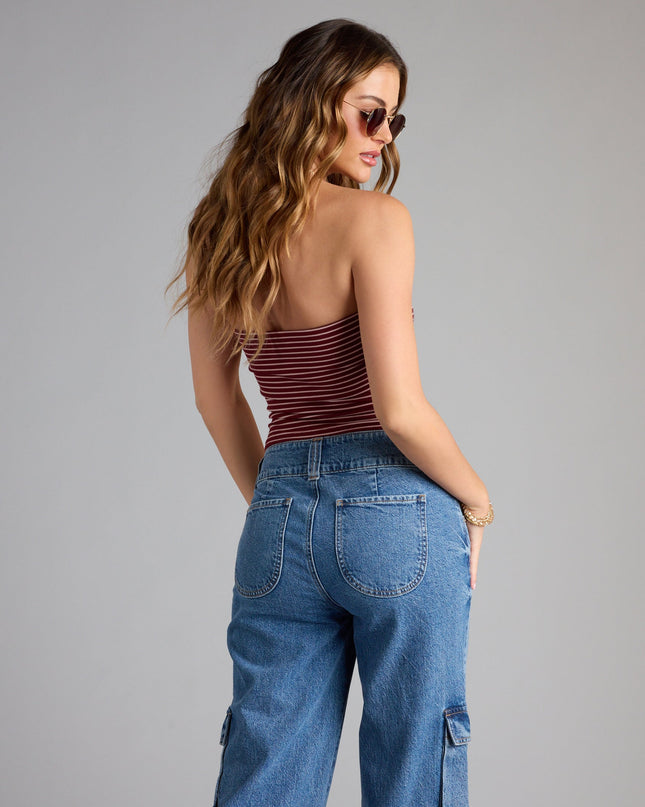 Keep It Chill Striped Tube Top
