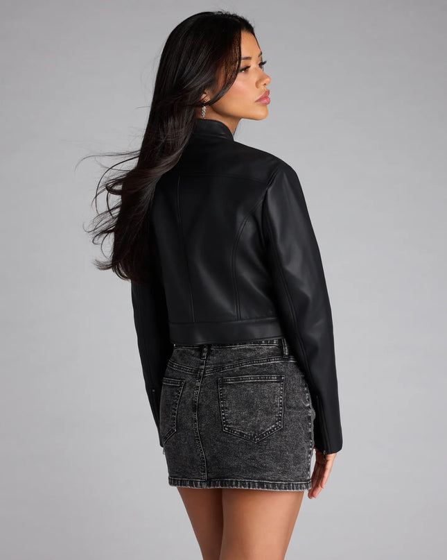 Get inspired with the Along For The Ride Faux Leather Biker Jacket, a feed-worthy black piece that’s part of Windsor's updated and curated women’s clothing edit packed with must-have 2026 outfit ideas.