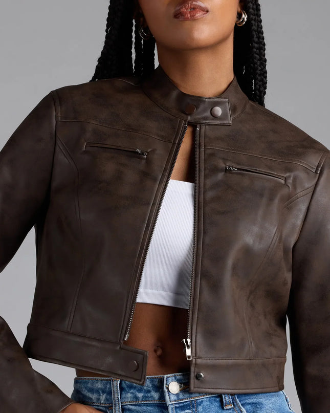 Get inspired with the Along For The Ride Faux Leather Biker Jacket, a feed-worthy brown piece that’s part of Windsor's updated and curated women’s clothing edit packed with must-have 2026 outfit ideas.