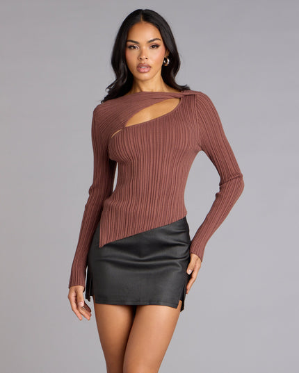 Polished Moves Faux Leather Skort