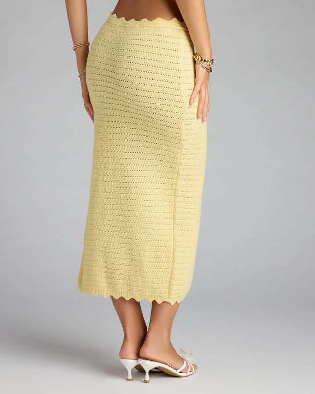 Sweet Like Summer Crochet Maxi Skirt