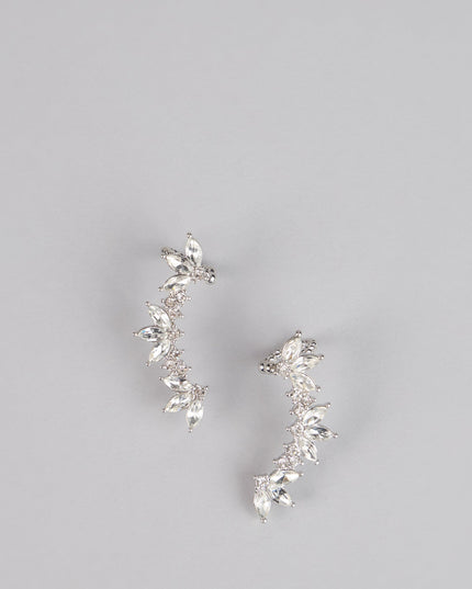 Starlit Spark Rhinestone Earrings