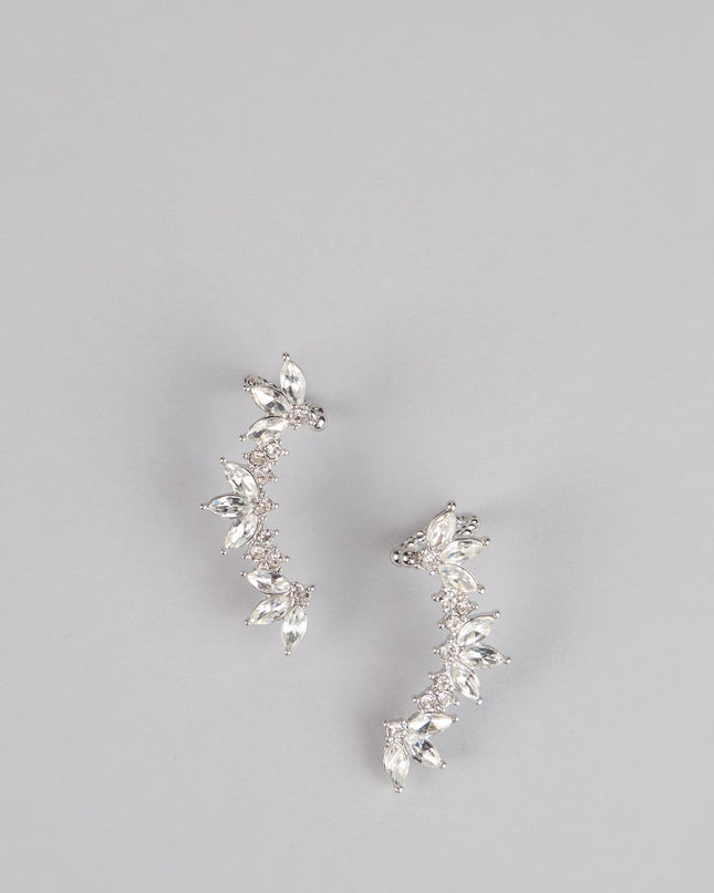 Starlit Spark Rhinestone Earrings