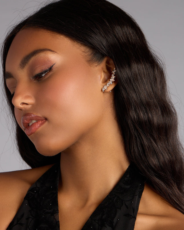 Starlit Spark Rhinestone Earrings