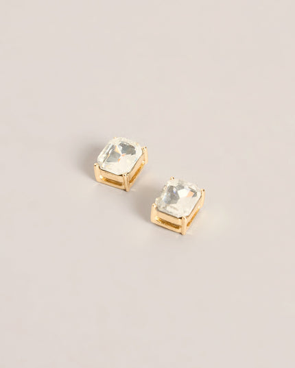 Gem Status Emerald Cut Statement Stud Earrings