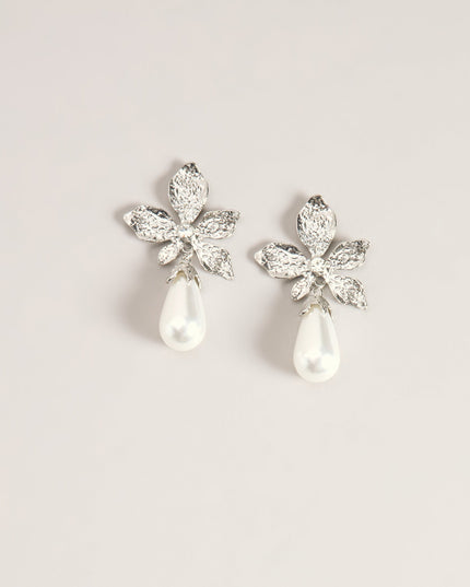 Petal Proof Floral Pearl Drop Earrings