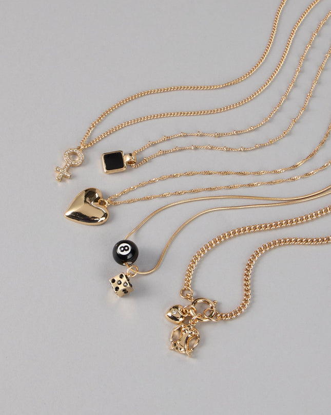Charm Game Layered Necklace Set