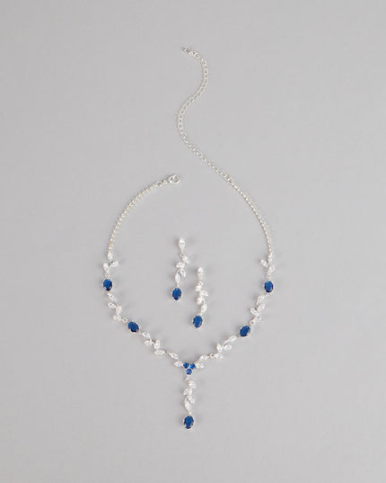 Midnight Glamour Cubic Zirconia Jewelry Set