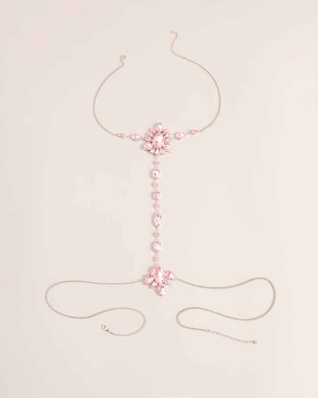 Dare To Drape Rhinestone Body Chain