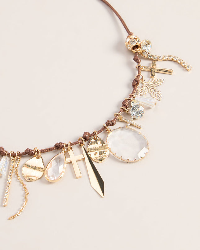 Collected Charms Cord Necklace