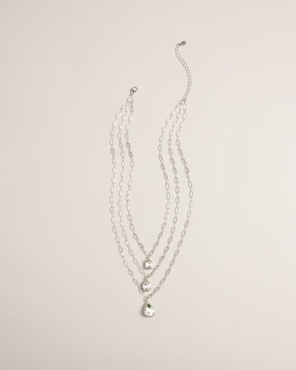 Triple Take Rhinestone Layered Necklace