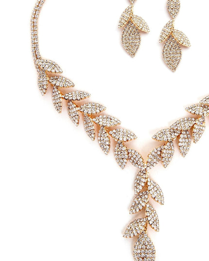 Stay on-trend this season with the Luxe Leaf Lariat And Duster Earrings, a must-have for creating stylish and effortless spring looks.