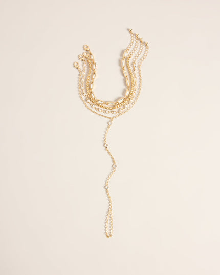 Linked to the Look Layered Hand Chain Bracelet Set