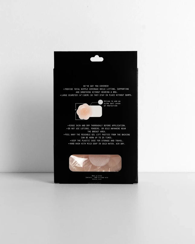 Reusable Gel Lift Pasties, a trendy natural addition to women's going-out outfits, is ideal for formalwear, chic GNO attire, or going-out looks that keep you feeling cofident and stylish!