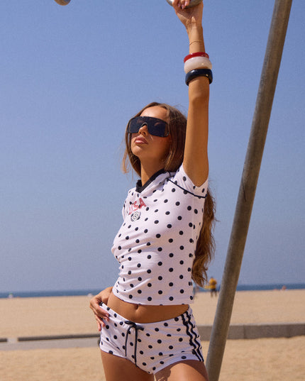 Game Day Crush Polka Dot Hot Shorts