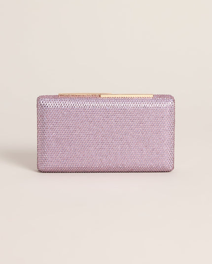 Glamorous Rhinestone Box Clutch