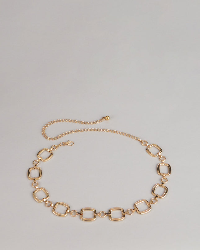 Chic Impact Square Chain Belt