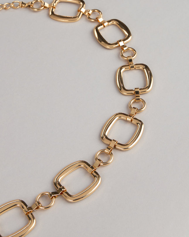 Chic Impact Square Chain Belt