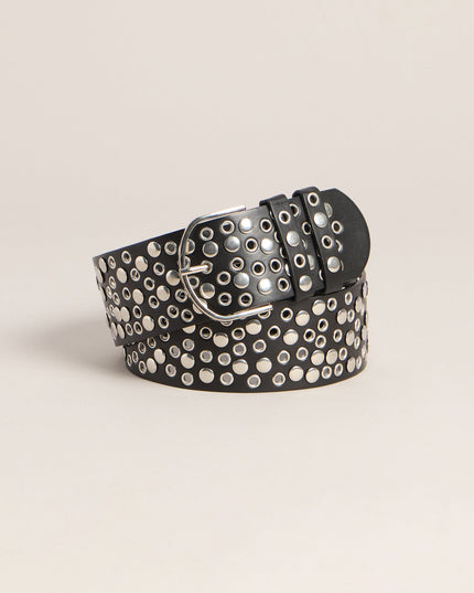 Instant Attitude Studded Faux Leather Belt
