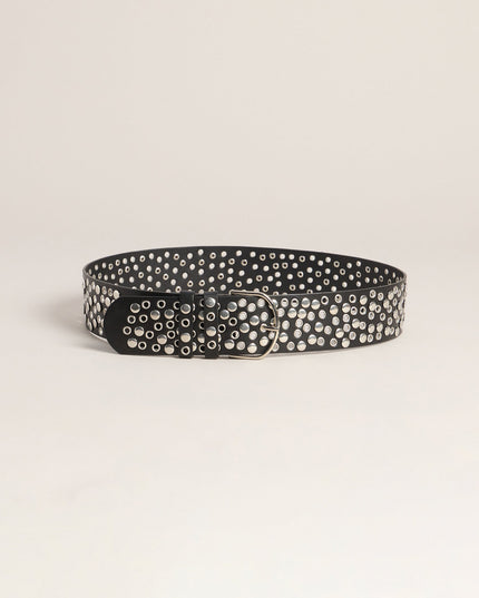 Instant Attitude Studded Faux Leather Belt