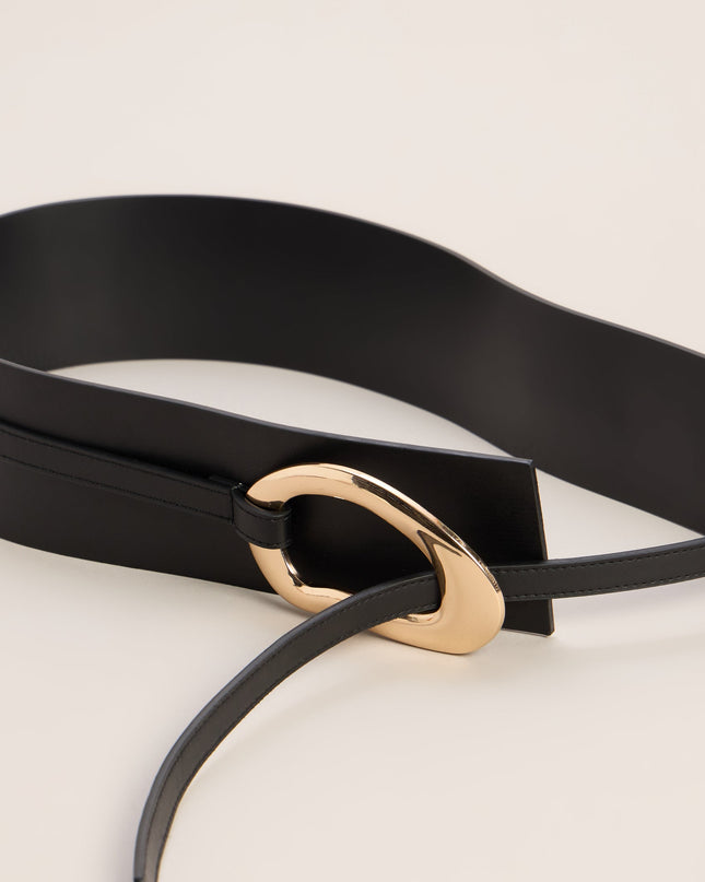 Chic Definition Double-Strap Faux Leather Belt