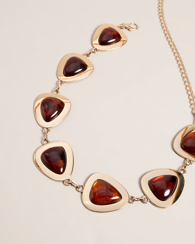 Shape Shift Geometric Stone Statement Belt